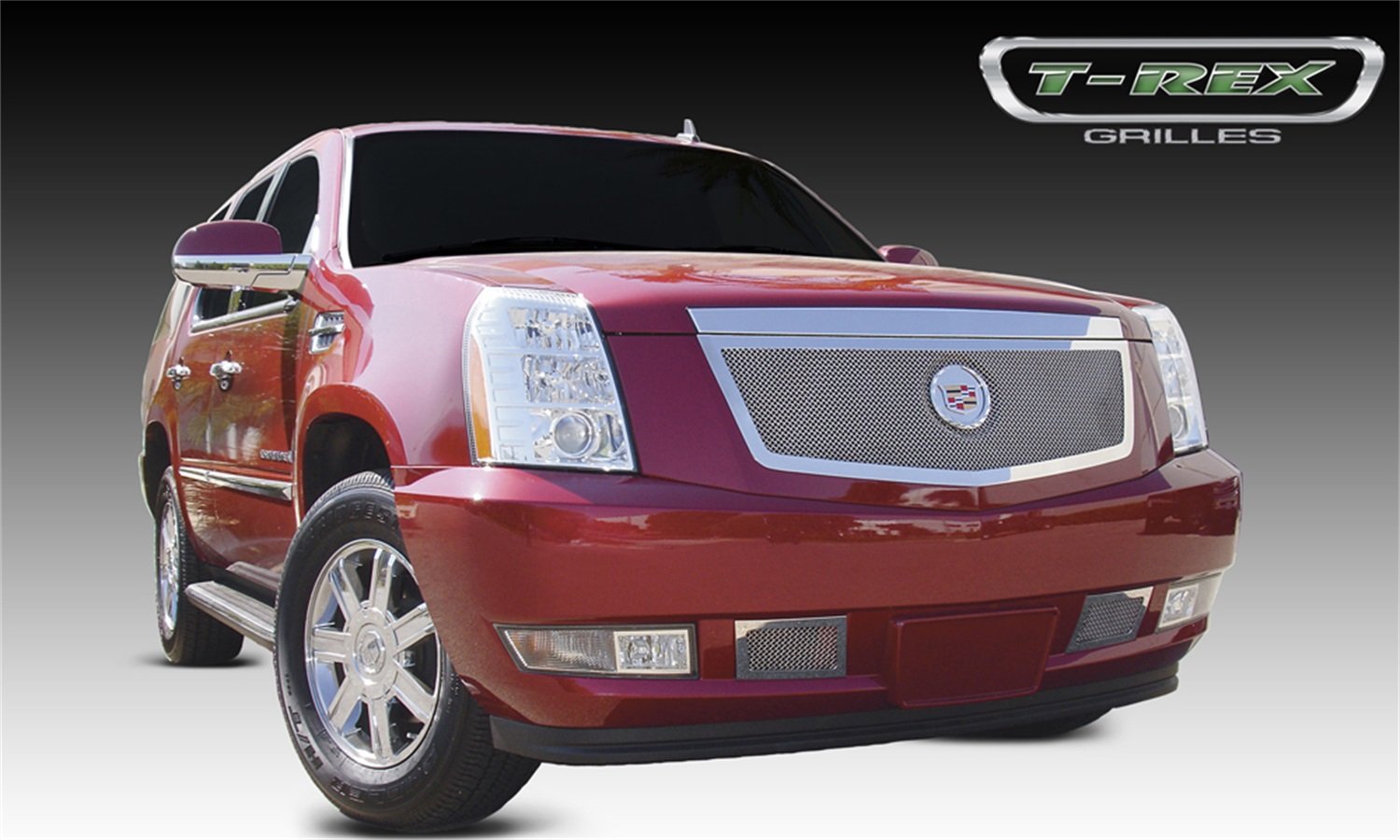 Upper Class T-Rex 54193 Small Mesh Stainless Polished Finish Grille Insert for Cadillac Escalade