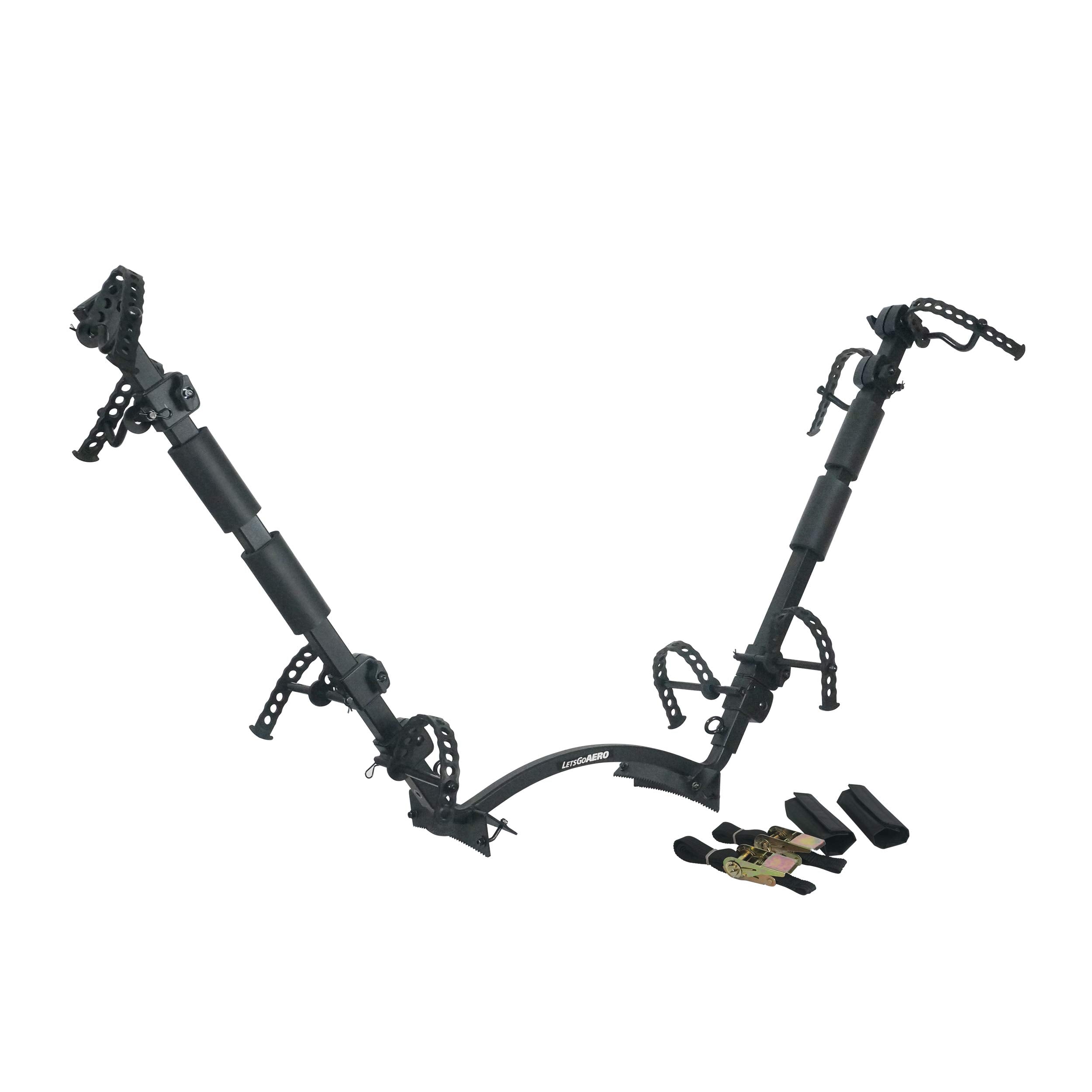 Let's Go Aero 2-Bike TireBiter VRack Carrier for Spare Tires | Back-up Camera Compatible (Model B00987)