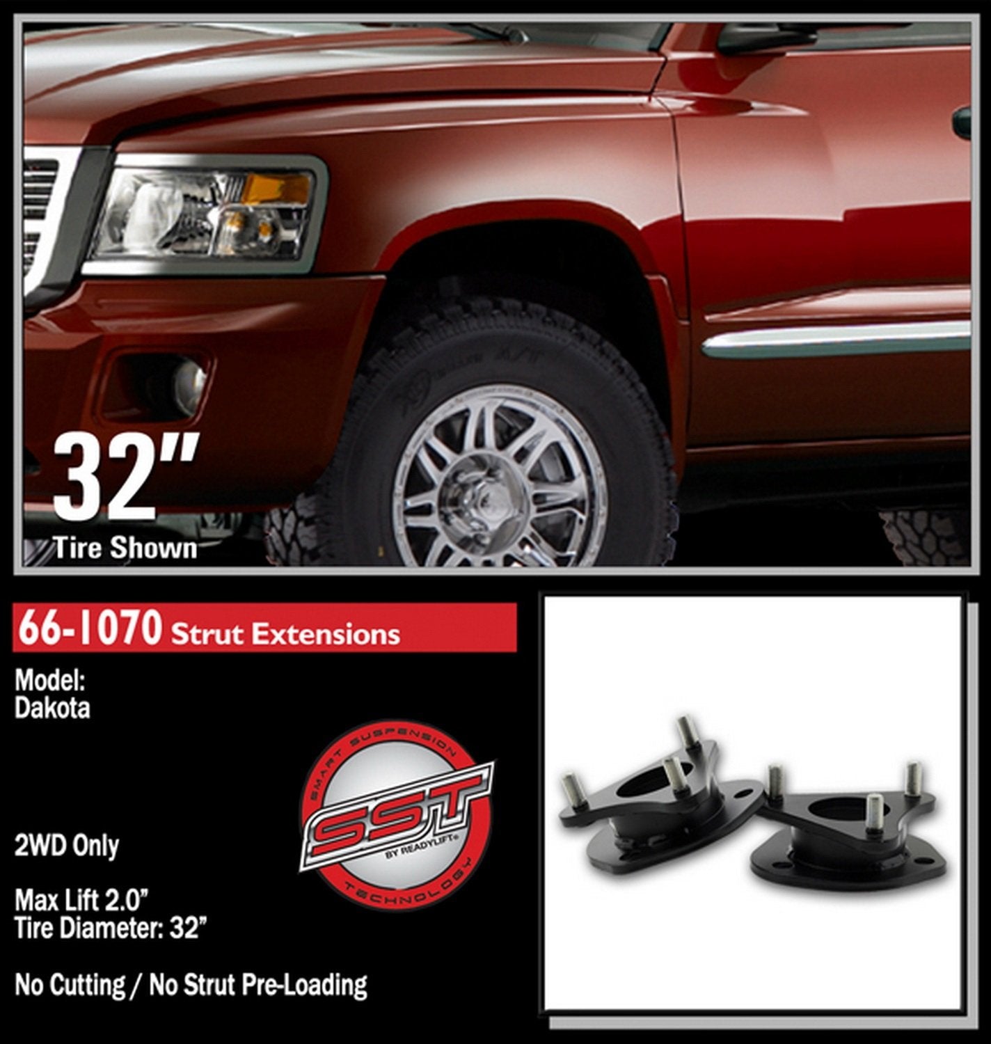 ReadyLift RL 2'' LEVELING KIT - DODGE/RAM - 66-1070