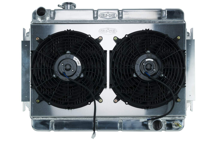 66-67 Chevelle Radiator and Dual COLD - CASE 12in Fan Kit MT