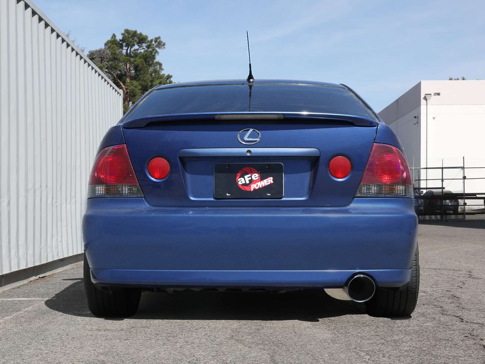 aFe Power 2-1/2 IN 304 Stainless Steel Cat-Back Exhaust System w/Black Tip Fit Lexus IS300 01-05 L6-3.0L 49-36058-B