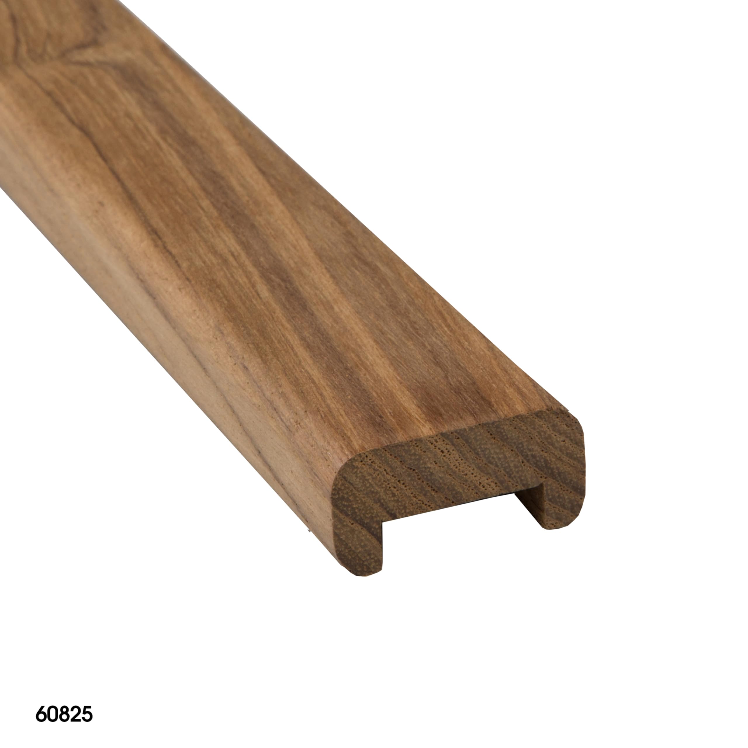 Teak Whitecap 60825 Straight 5/8" H x 1-3/16"W with 3/4" Gap - 5' Length Bulkhead