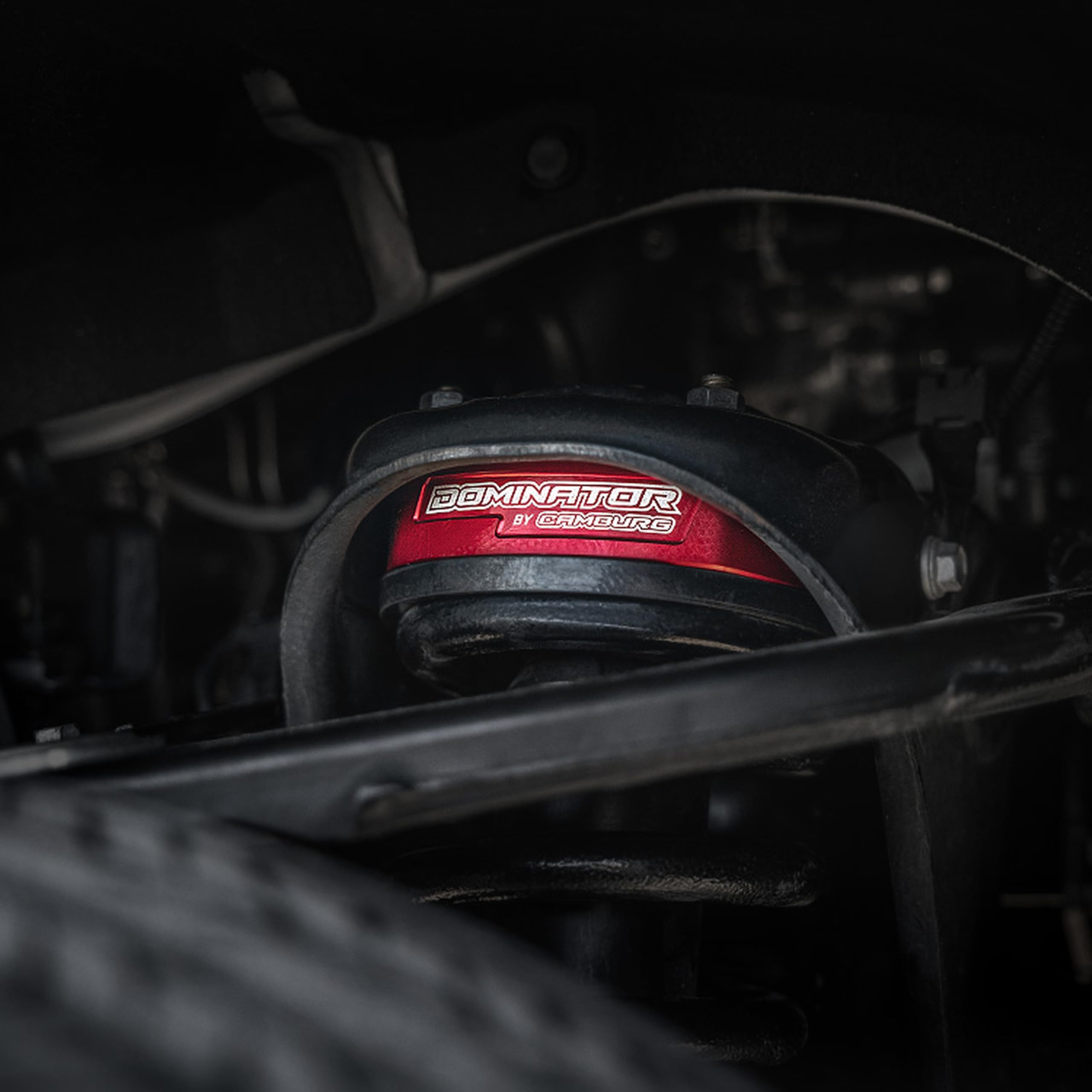SUSPENSION DOMINATOR BY CAMBURG: 1.5" Lift Kit, 6061-T6 Billet Aluminum, Red Anodized, Compatible with 2WD/4WD 2022-2024 Toyota Tundra (Excludes TRD)