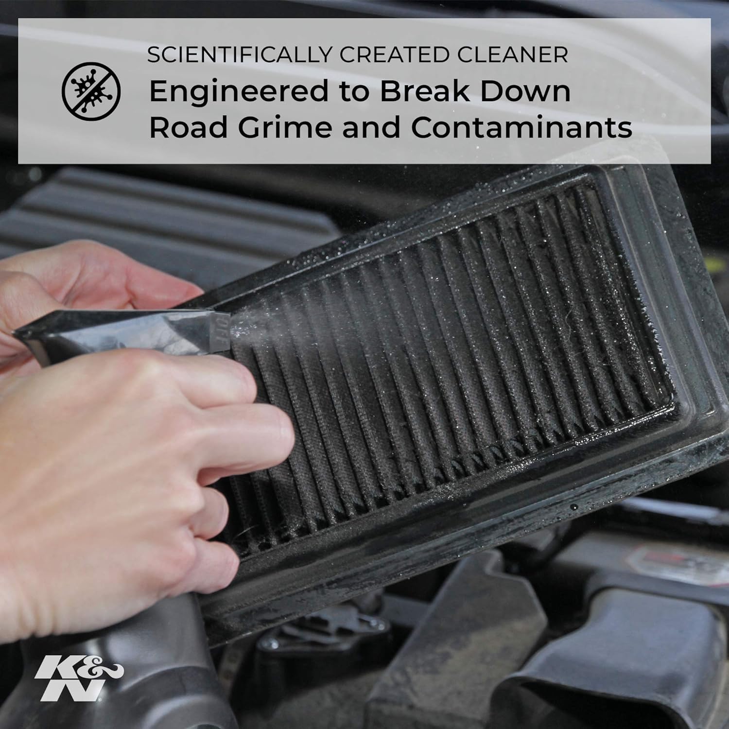 K&N Cleaning Kit Air Filter: Squeeze Bottle Filter Cleaner and Black Oil Kit; Restores Engine Air Filter Performance; Service Kit-99-5050BK