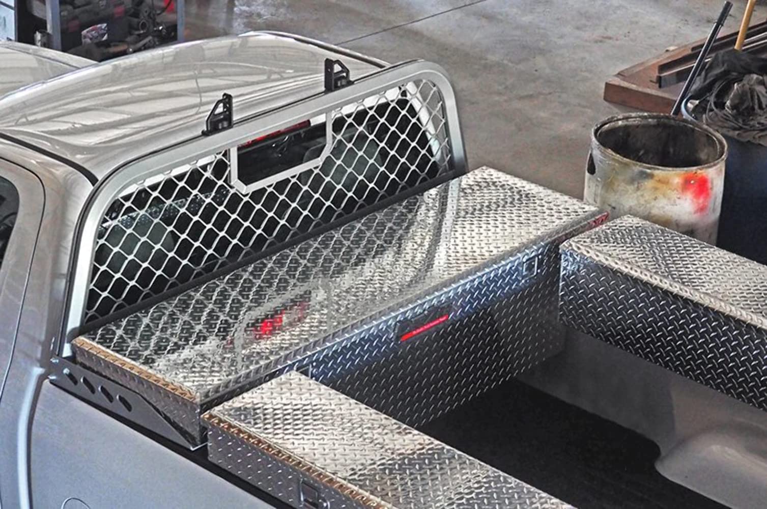 Silver Aluminum Mesh Dee Zee DZ95050R Cab Rack
