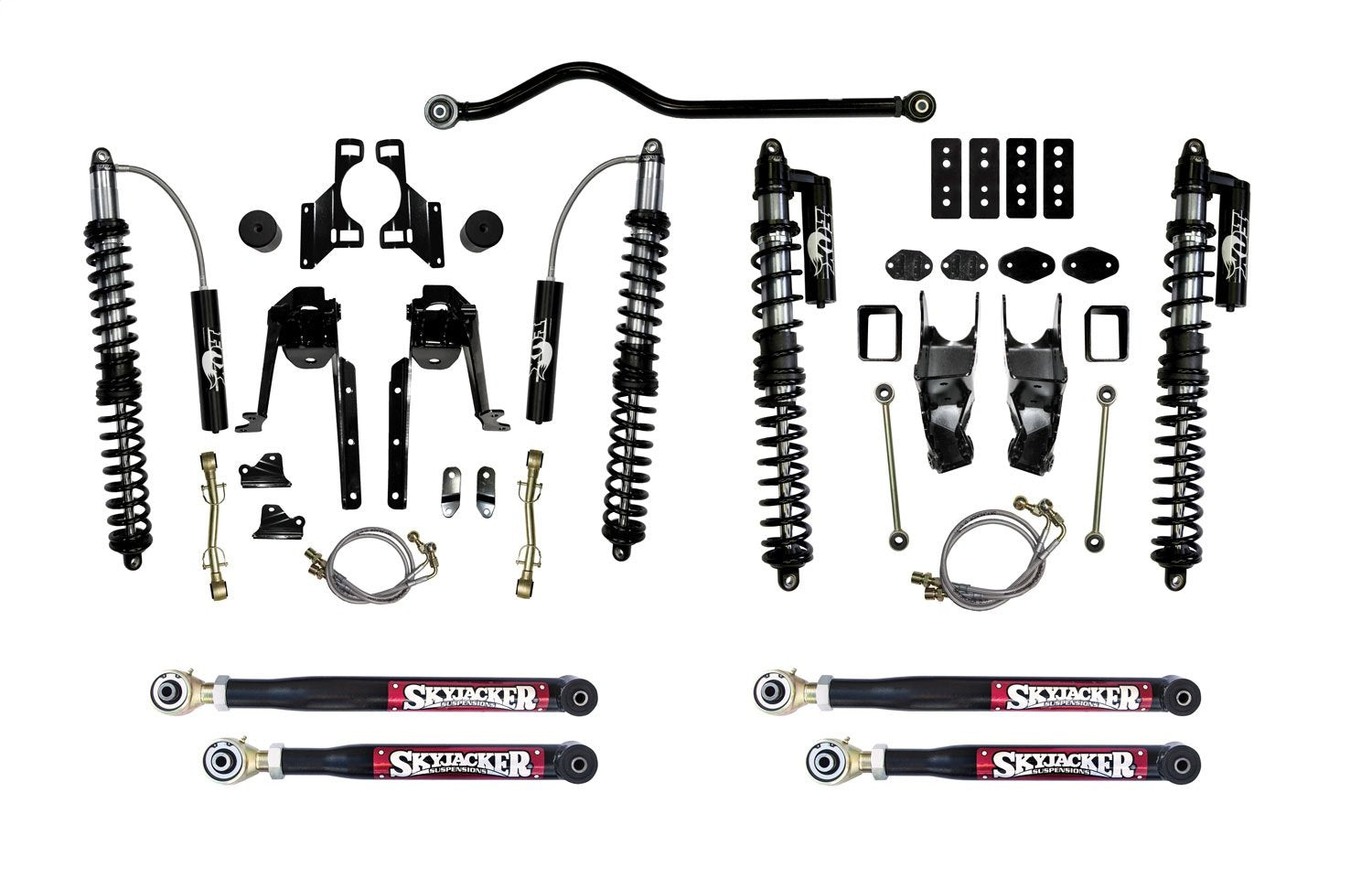 Skyjacker LeDuc Series JK40SLSK-SX Coil Over Kit Short Arm 3.5 in. To 4.5 in. Lift