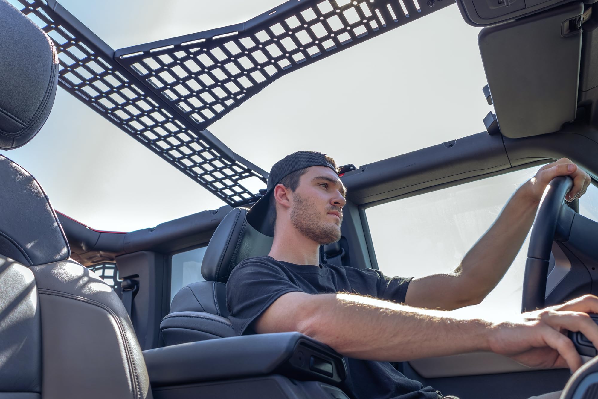 Overhead Molle Panels Addictive Desert Designs for The 2021-2024 Ford Bronco 4-Door | Mounts Pouches, Kits, Tools, & More | Panels Conform to The Bodylines of The Roll Bars | Made in America
