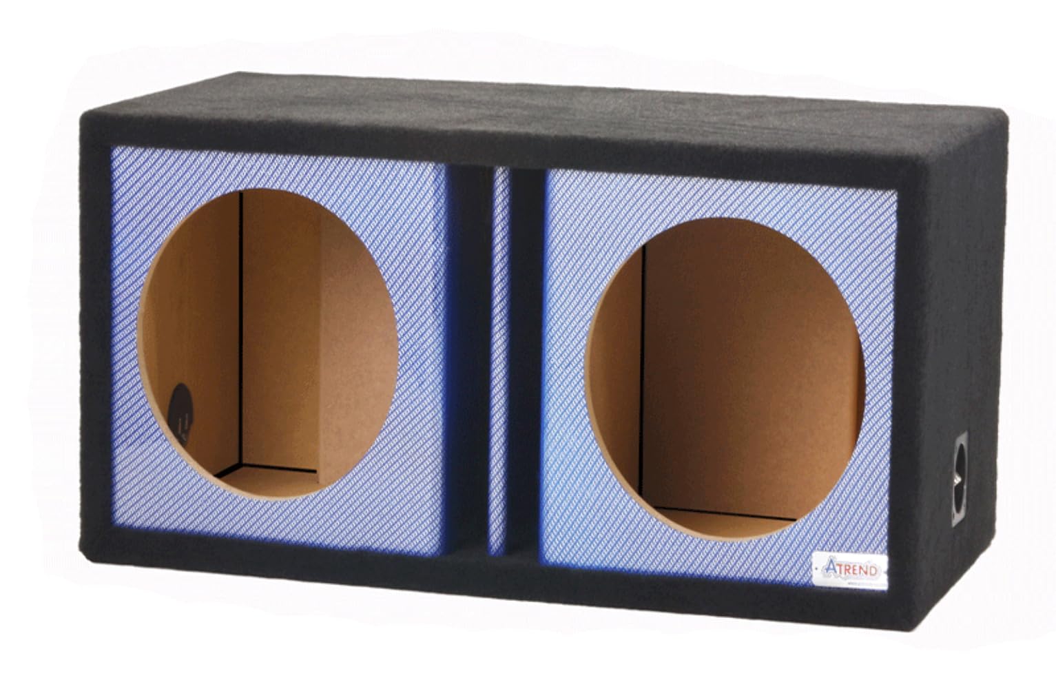 10DVR - Dual Vented Blue Carbon Fiber - 10 in Blue Carbon Fiber Proudly USA Built utilizing Our Liquid Ink Process