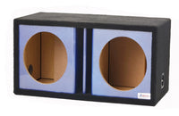 10DVR - Dual Vented Blue Carbon Fiber - 10 in Blue Carbon Fiber Proudly USA Built utilizing Our Liquid Ink Process
