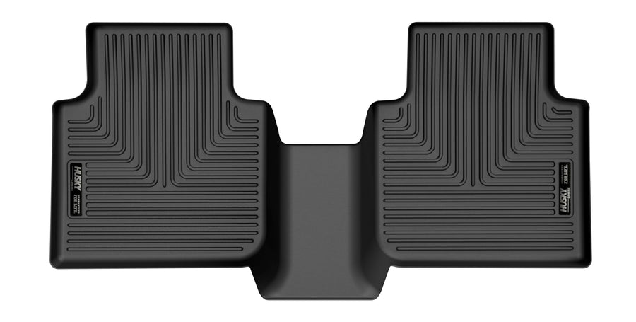 Weatherbeater Husky Liners Floor Mats | Fits 2018-2024 Volkswagen Tiguan | 2nd Row, 1-pc Black - 16751