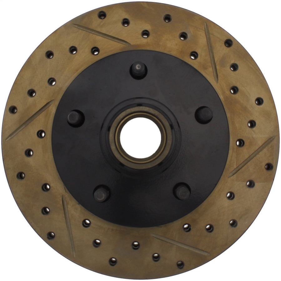 Sport Drilled/Slotted Brake Rotor StopTech 127.62000L (Front Left), 1 Pack