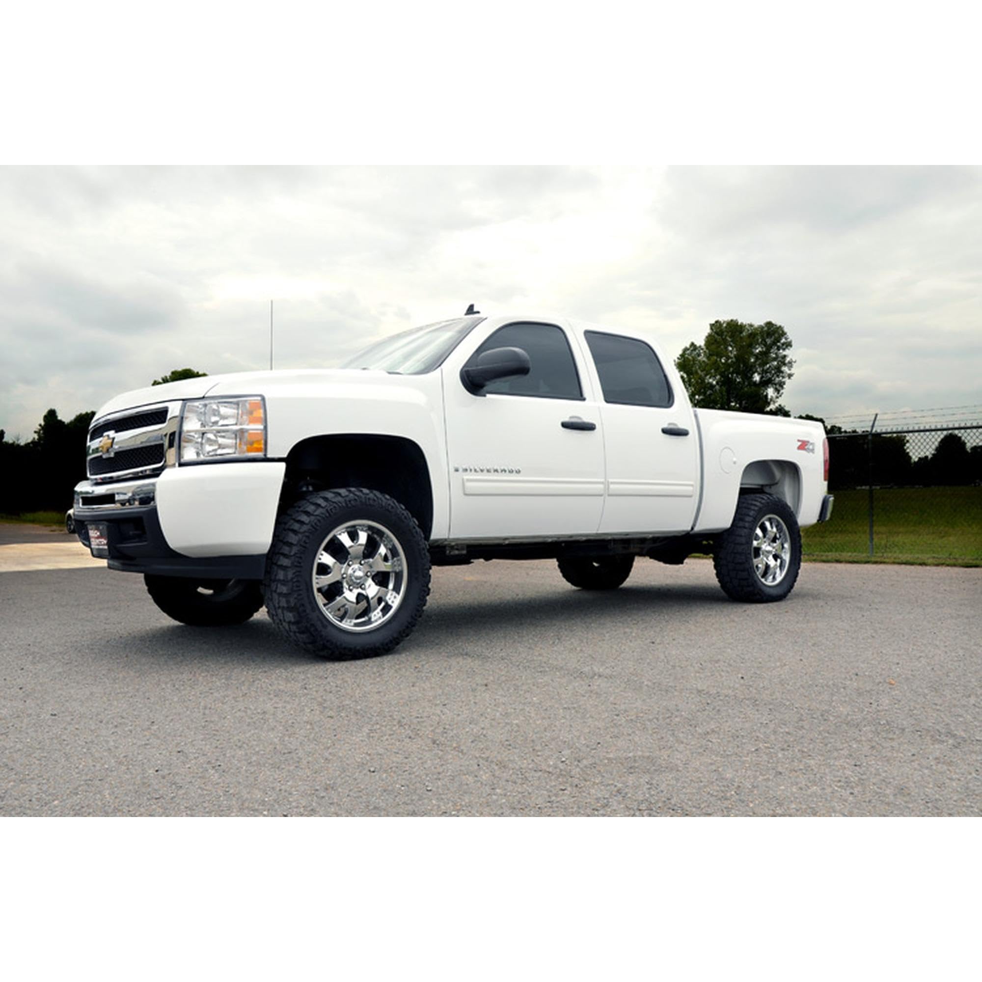 Rough Country Lift Kit Combo 4.75" for Chevy Silverado & GMC Sierra 1500 (2007-2013) 4WD - Red Control Arms