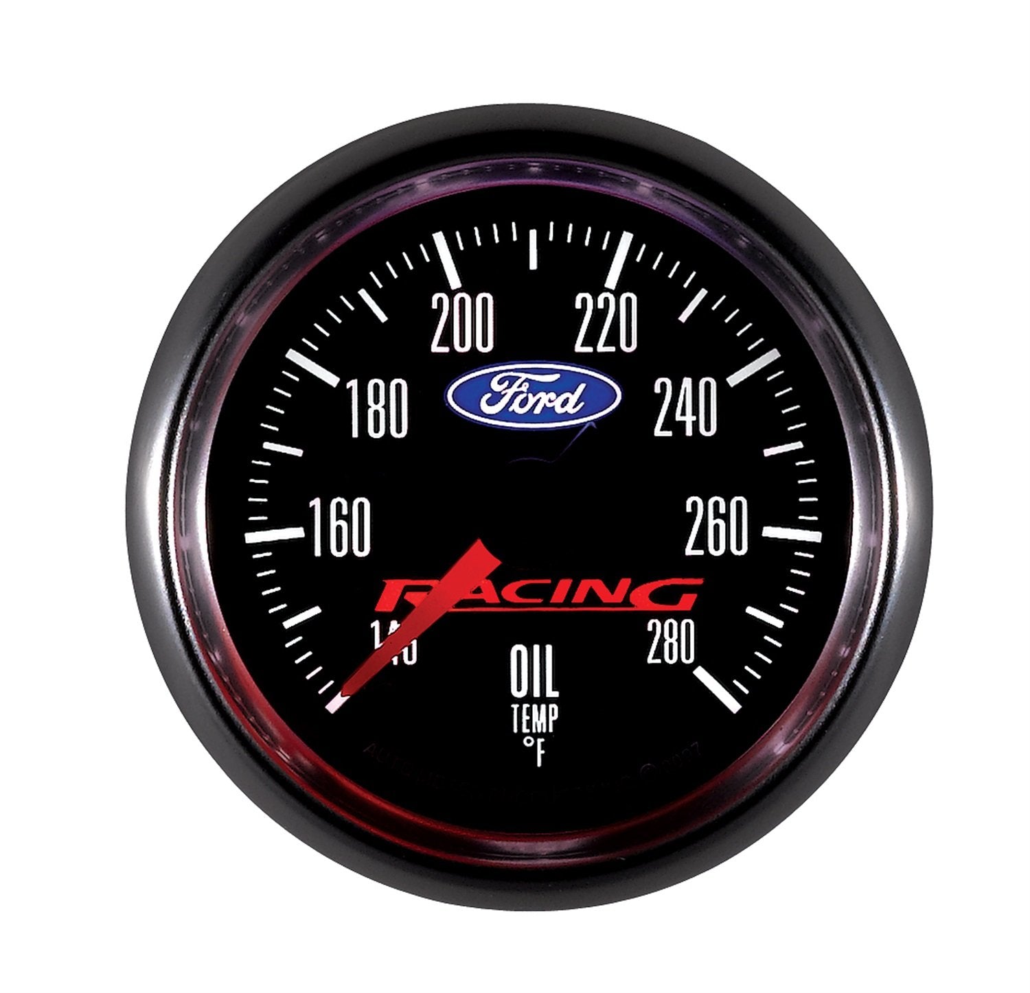 Auto Meter 880079 2-1/16" Oil Temperature Gauge 140-280 Degree Fahrenheit for Ford