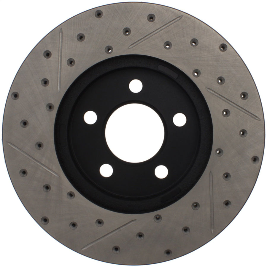 Sport Drilled/Slotted Brake Rotor StopTech 127.61072L (Front Left), 1 Pack