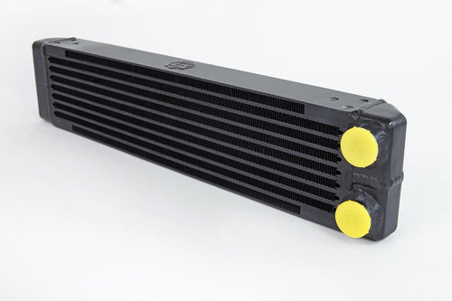 Dual-Pass CSF Universal Oil Cooler - M22 x 1.5 Connections 22x4.75x2.16