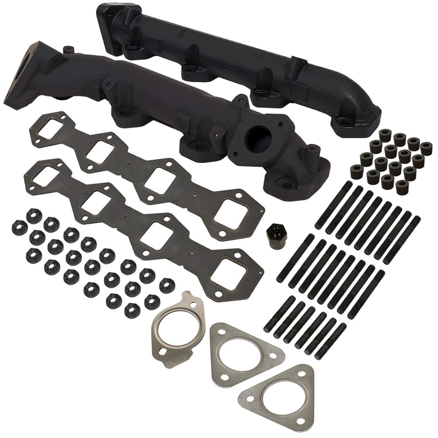 Diesel BD 1043008 Exhaust Manifold Kit; Incl. Manifold/Cross Over Tube/EGR Port; High Temp Black Coated;