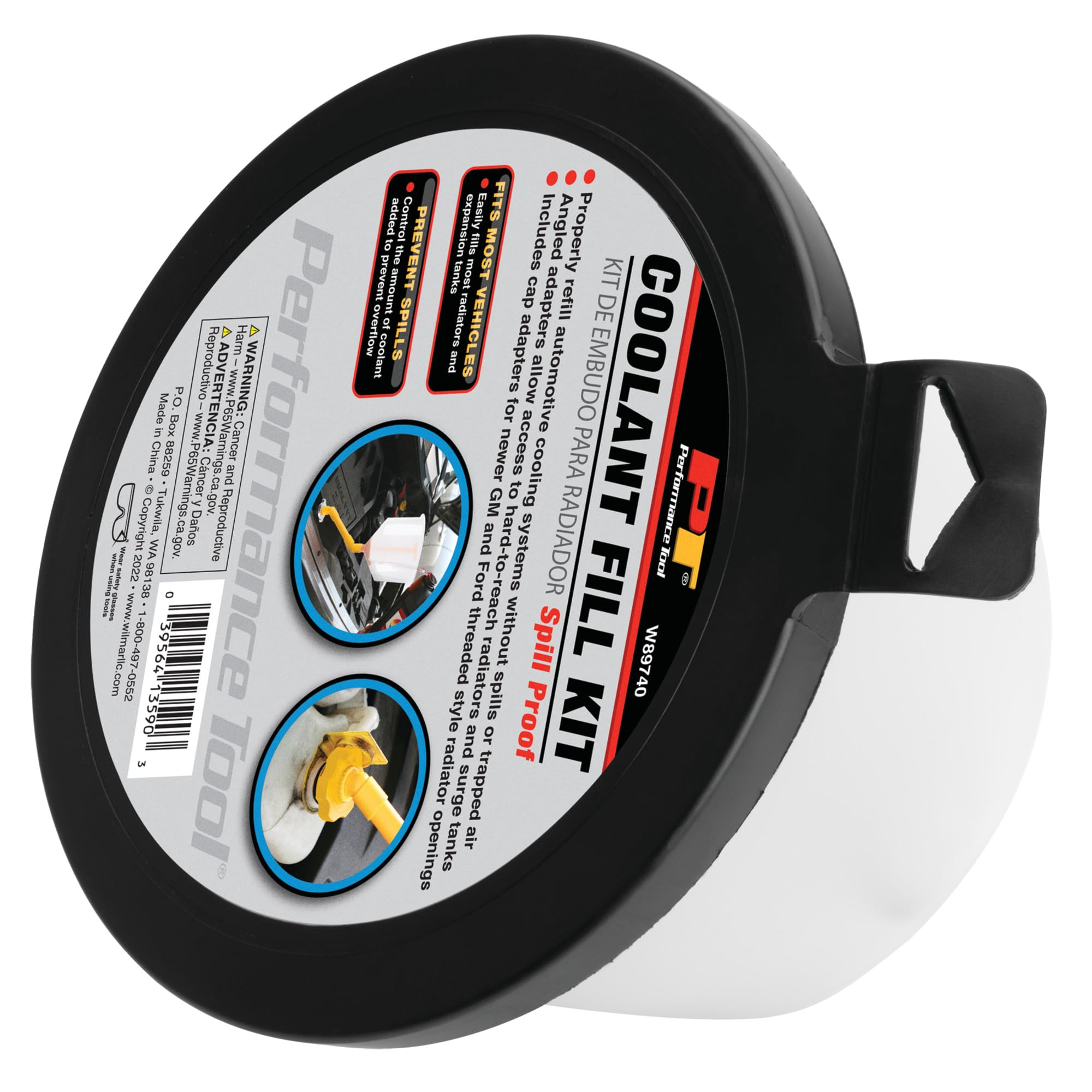 Coolant Funnel Kit Performance Tool W89740 Spill Proof