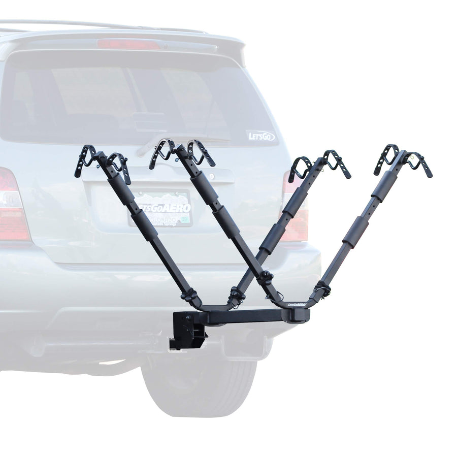 Let's Go Aero Four Bike NEO™-4 Hitch Mount V-Rack with Tilt Shank (Model B01014)