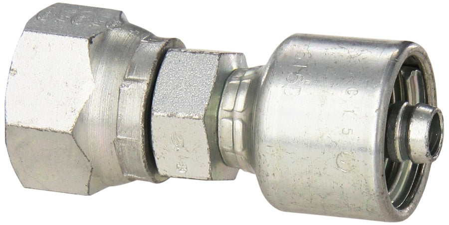 MegaCrimp Gates 6G-8FPX Couplings, Female Pipe Swivel, Zinc Plated Carbon Steel, 2.55", 3/8" ID