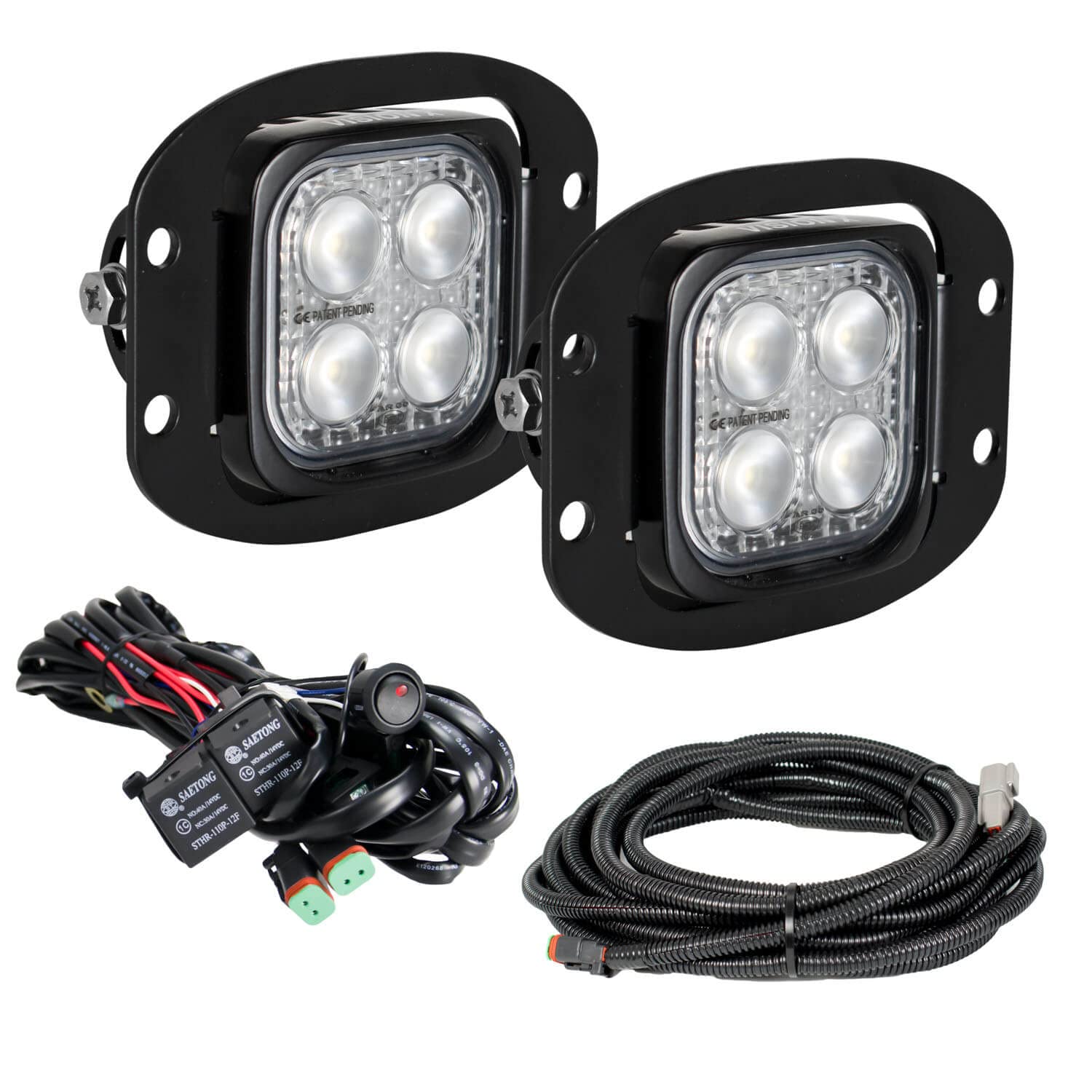Reverse Light Kit Flush Mount With Harness And Adjustable Brackets