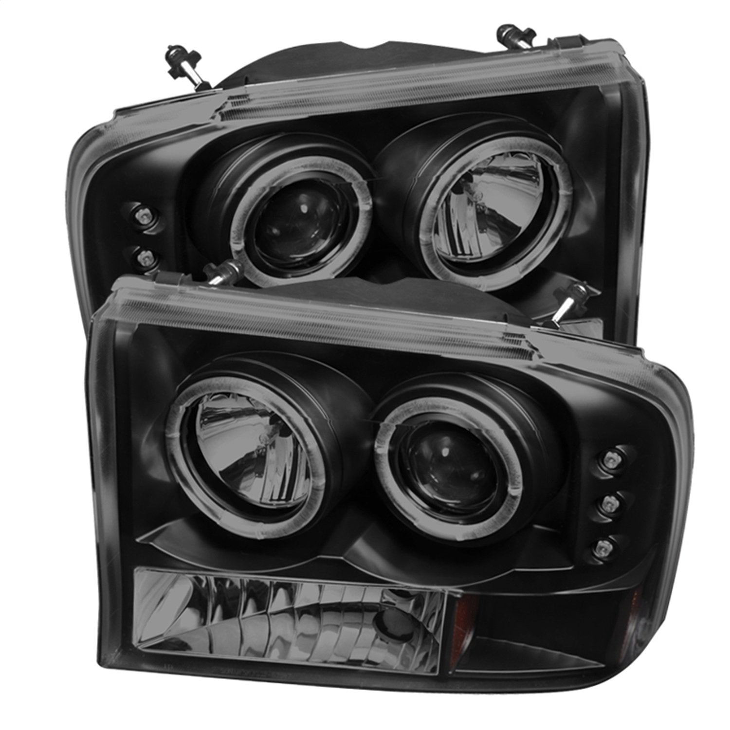 Auto Spyder 5078452 LED Halo Projector Headlights Black/Smoked