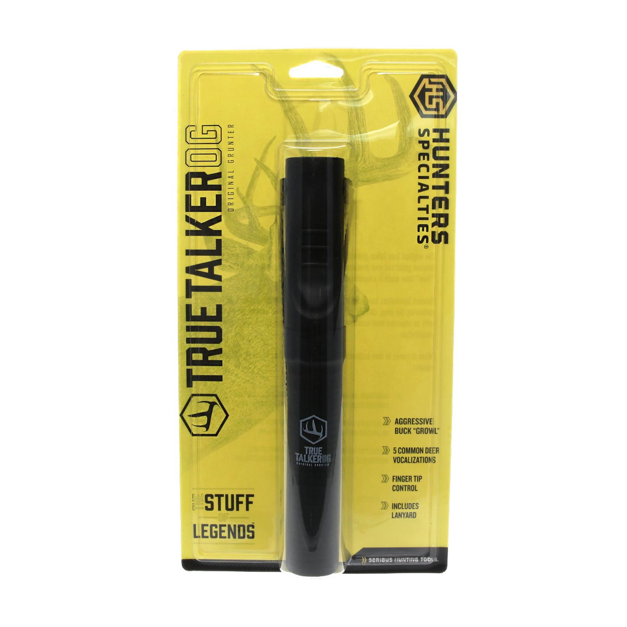 True Talker OG Deer Call - Hunters Specialties Realistic Five Common Hunting Vocalizations Game Call w/Lanyard