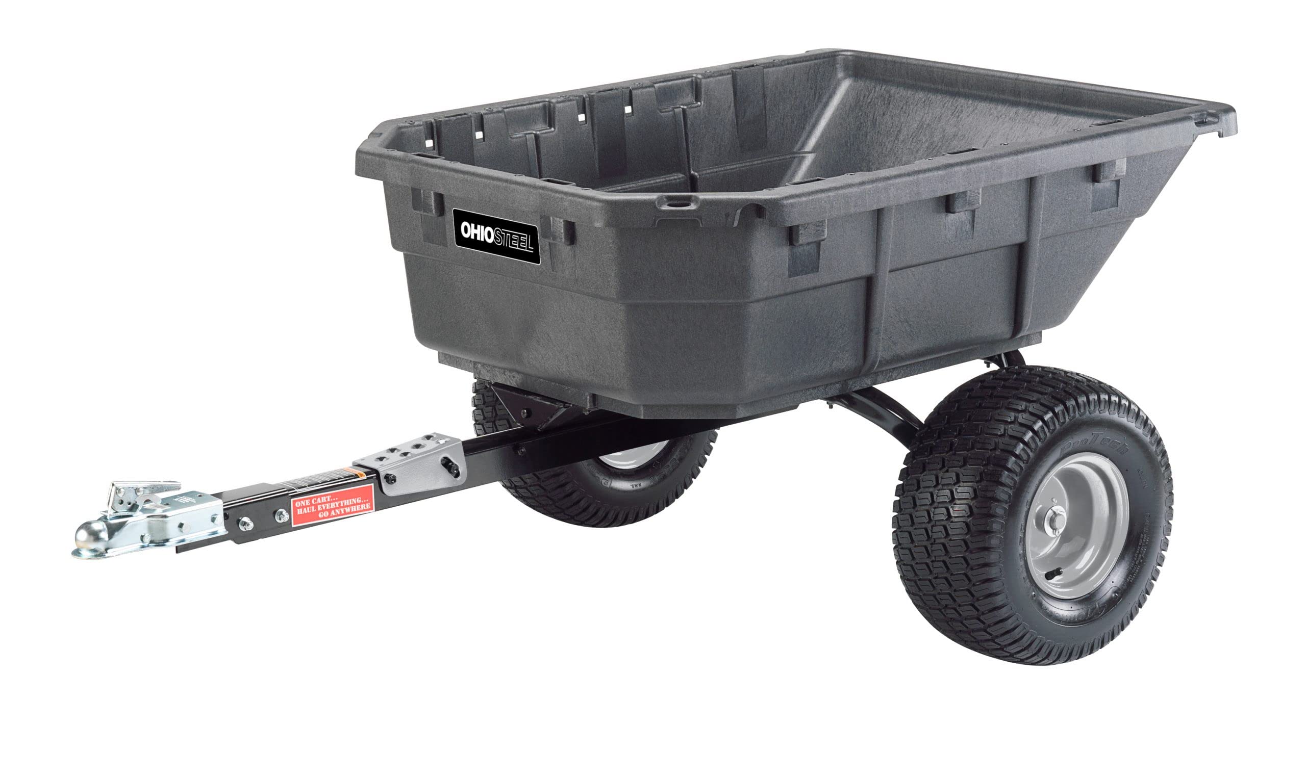 Poly Ohio Steel 4048PS-ATV Swivel Dump Cart, 15 cu.ft., 1250 lb Load Capacity