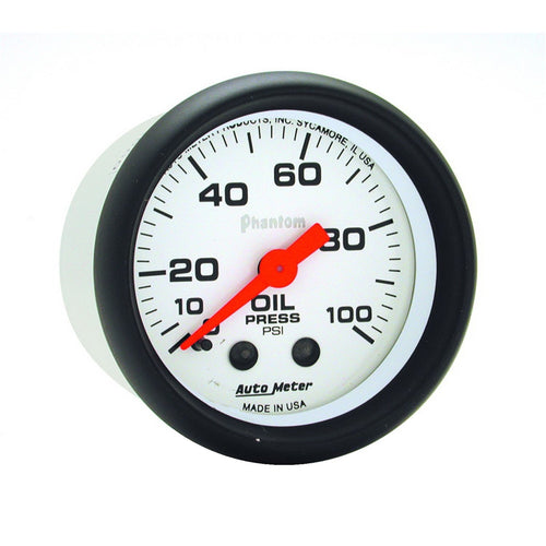 Mechanical Auto Meter 5721 Phantom Oil Pressure Gauge, 2.3125 in.