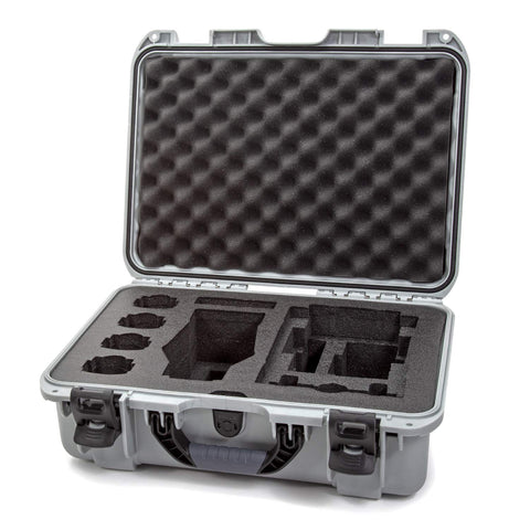 Nanuk Waterproof Hard Case 925 with Foam Insert for DJI Mavic 2 Pro|Zoom + Smart Controller, Crystalsky 5.5" or iPad - Silver