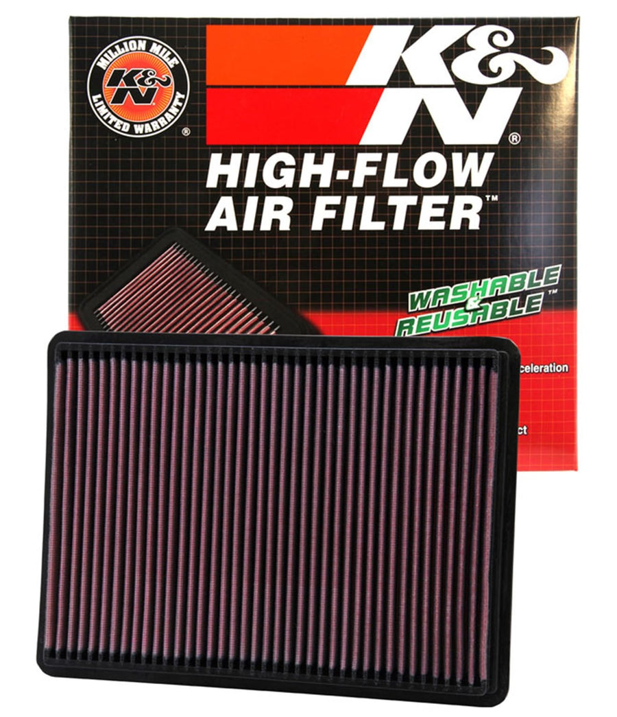 K&N Engine Air Filter: Washable, Increase Power & Towing, Premium, Replacement Air Filter: Compatible with 2001-2010 Jeep V6/V8 (Commander, Grand Cherokee, Liberty, Grand Cherokee III), 33-2233