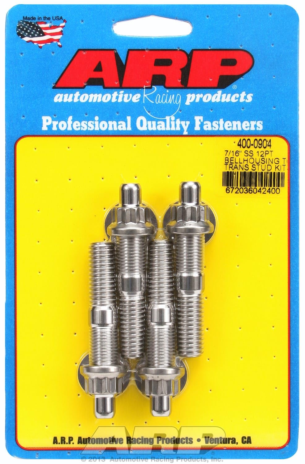 Bell Housing ARP (400-0904) Stud Kit, Stainless Steel
