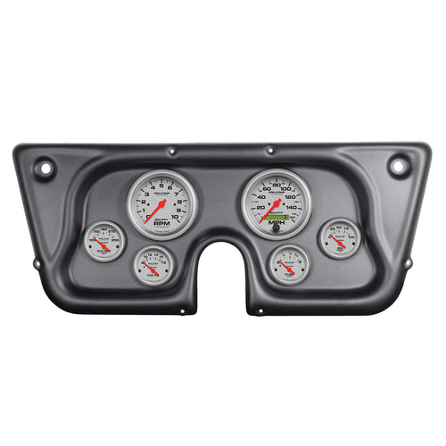 Auto Meter Gauge Kit 7032-UL, 6 Pc, Chevy TRK C/K/K5/Subrbn 67-72, Tach/Mph/Fuel/Oilp/Wtmp/Volt, Ul