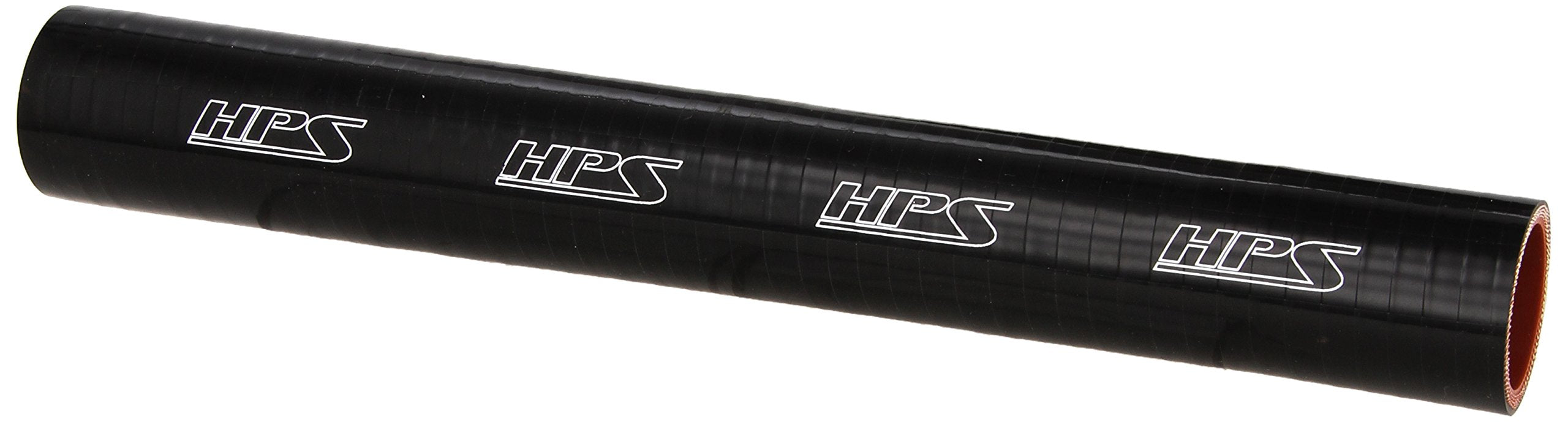 HPS Silicone HTST-125-BLK High Temperature 4-ply Reinforced Tube Coupler Hose, 80 PSI Maximum Pressure, 12" Length, 1-1/4" ID, Black