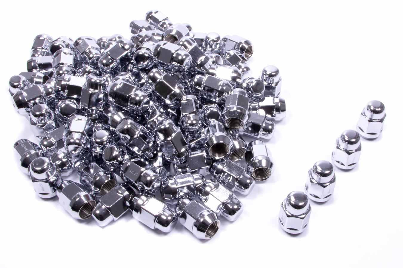 Acorn Bulge Chrome Lug Nuts Gorilla Automotive 91148 (14mm x 1.50 Thread Size)