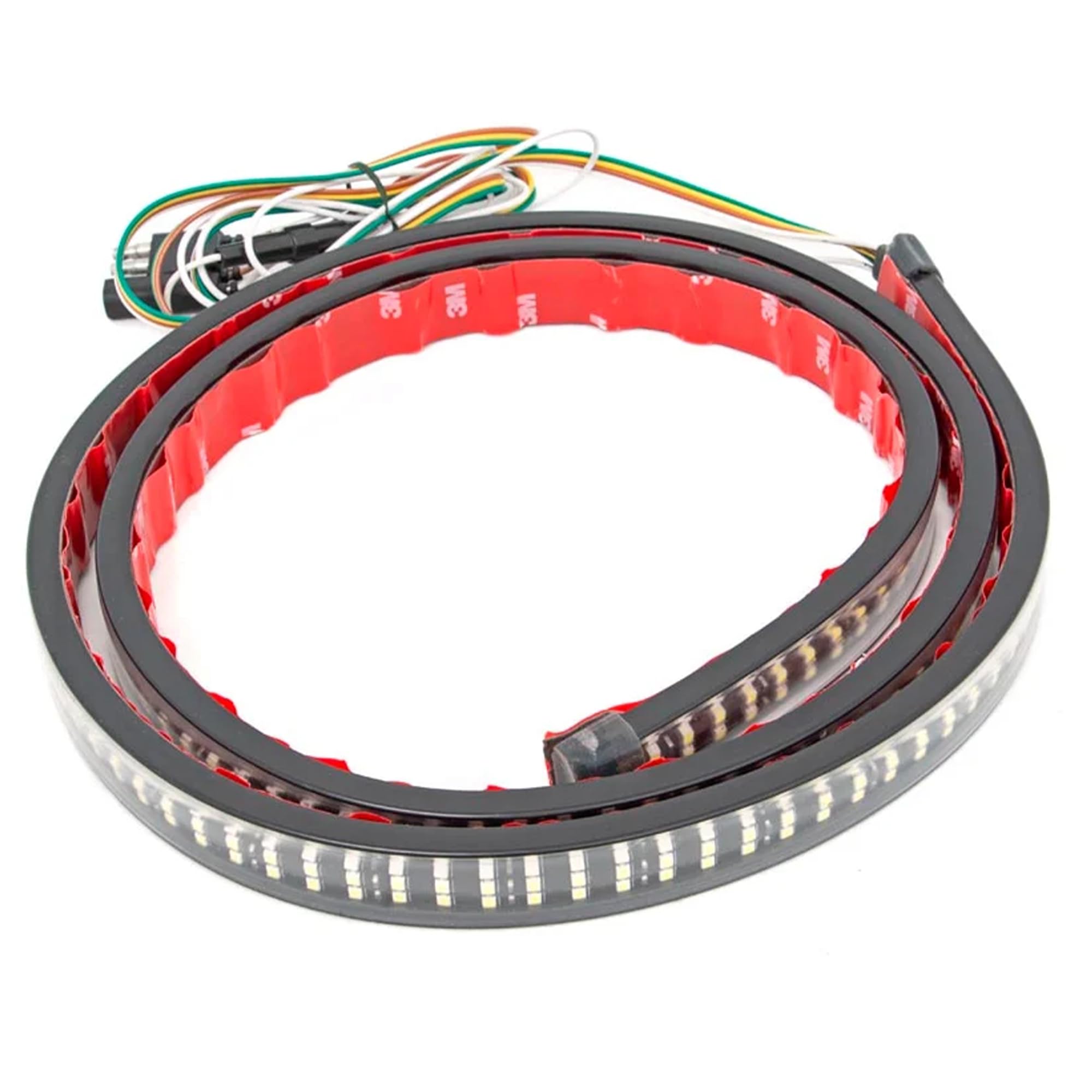 60" Rough Country LED Quad-Row Multi-Function Tailgate Light Strip - 78860, Black