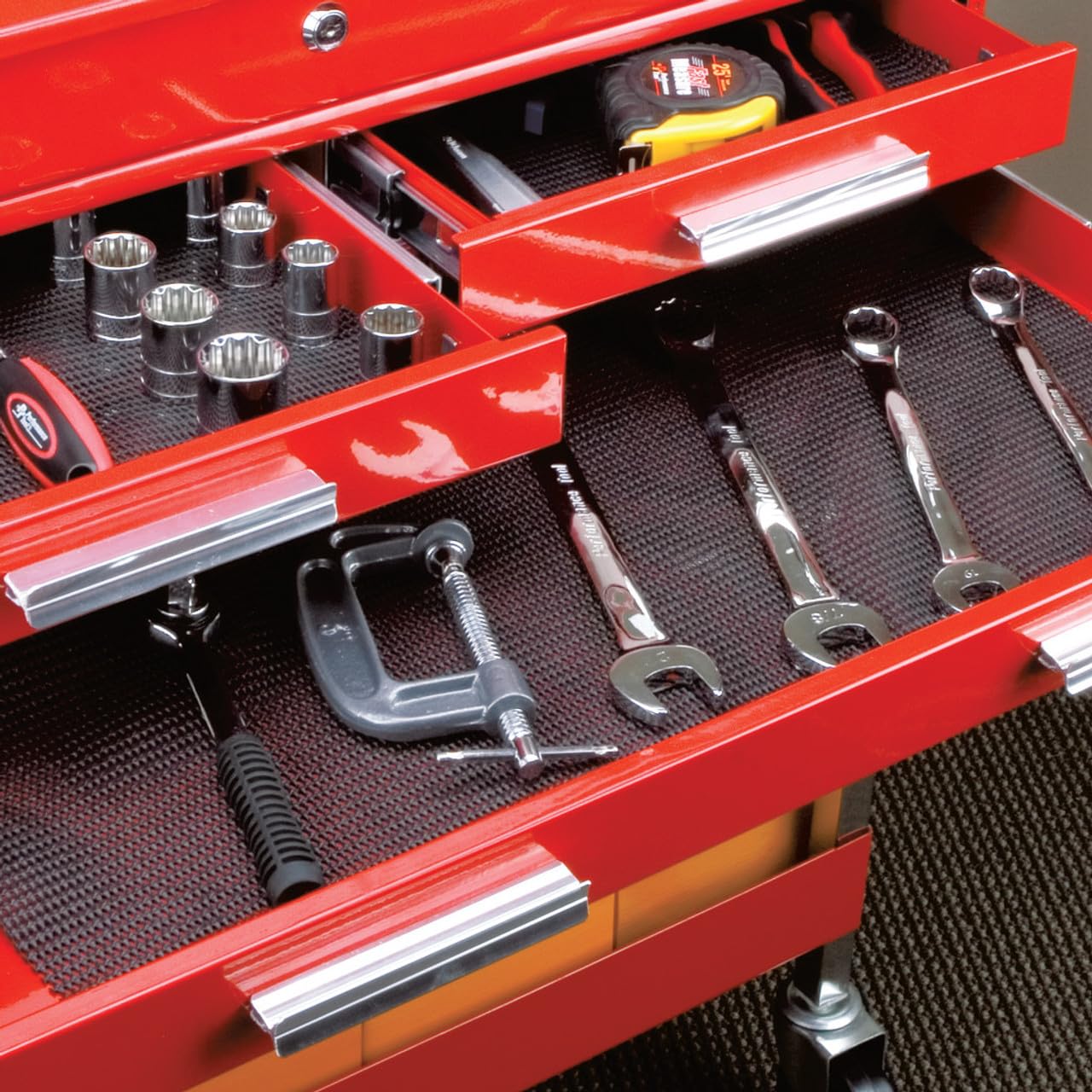 Non-Slip Performance Tool W88975 Drawer Liner Mat for Tool Box, Shelf, and More - Anti-Slip Grip, Built to Resist Moisture-Related Issues, Washable - 22-Inch x 84-Inch