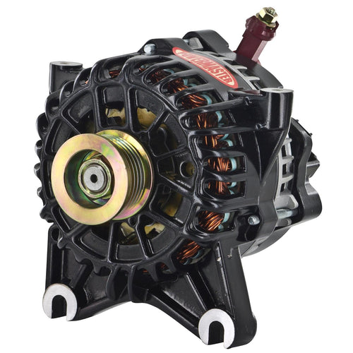 Alt Powermaster Ford 6G Black 155A 6 grv Pulley Small Frame V MTG 4.6L SOHC Mustang I-D-A VR