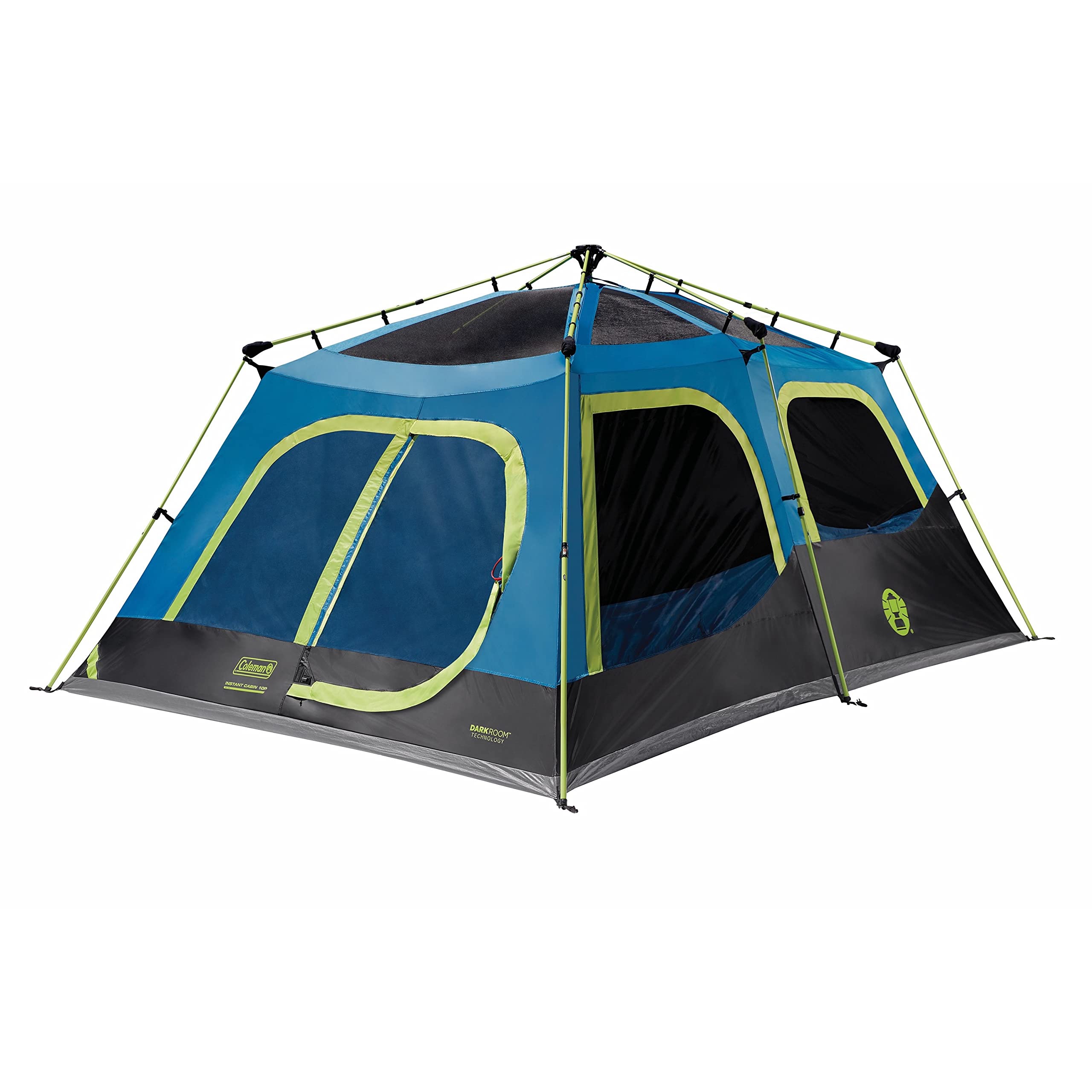 Coleman Instant Camping Tent 4/6/8/10 Person with 1-Minute Setup, Large Family Tent with Pre-Attached Poles, Air Vent, & Carry Bag, Sets Up in About 60 Seconds