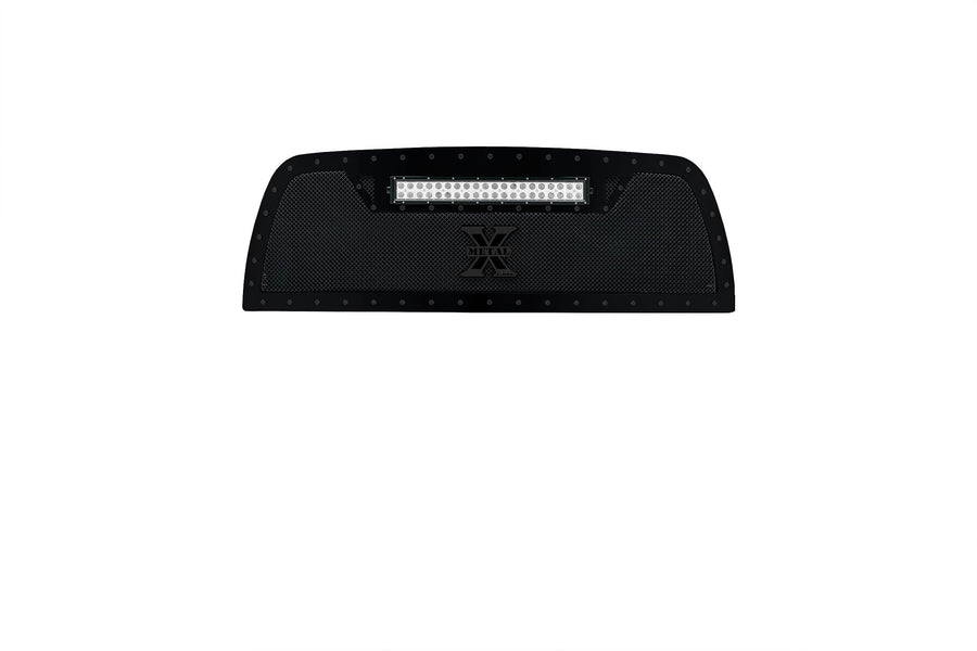 Stealth Torch Grille 2010-2012 Ram 2500, 3500, Black, 1 Pc, Replacement, Black Studs with (1) 20" LED - PN #6314531-BR