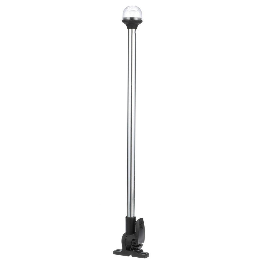 Lightarmor attwood 5550-PA20-7 Folding All-Round 20-Inch Marine Boat 360-Degree Pole Light, Silver
