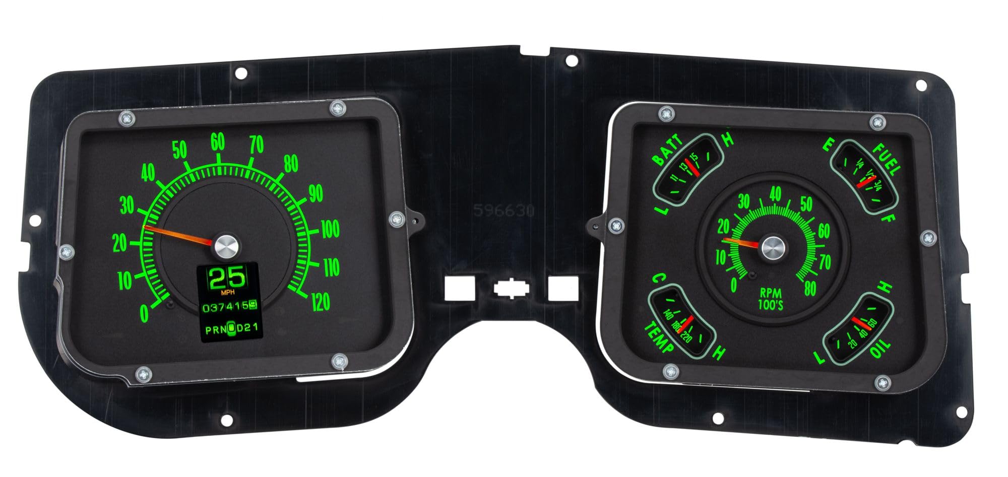 Dakota Digital Retrotech Gauge RTX-68C-CVL-X Instrument System Compatible with 1968 Chevy Chevelle/El Camino