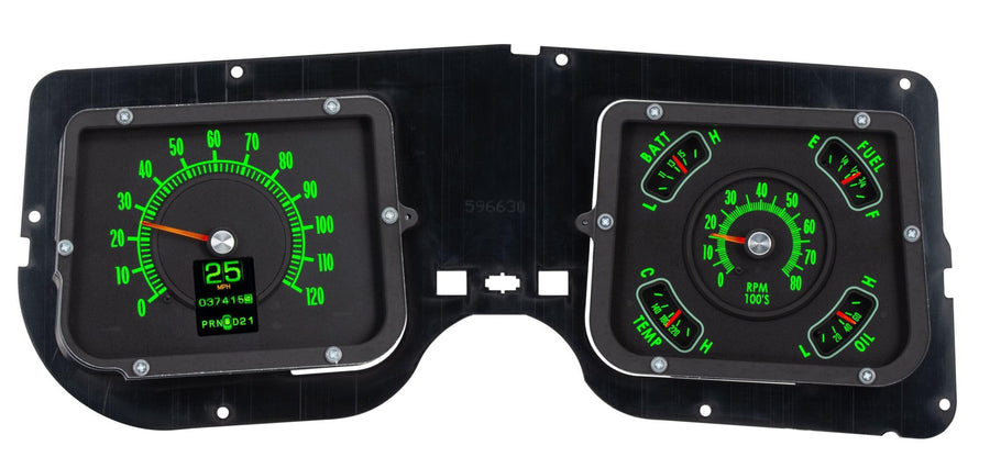 Dakota Digital Retrotech Gauge RTX-68C-CVL-X Instrument System Compatible with 1968 Chevy Chevelle/El Camino