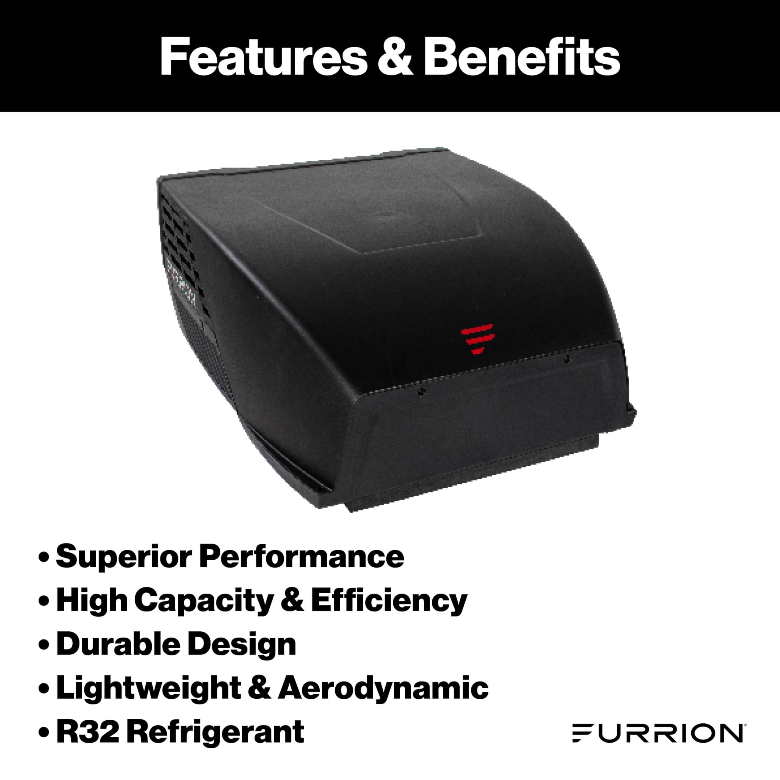 Furrion HE Chill RV Roof Air Conditioner (R32) - 15K BTU, Black - FACR15HESA2-BL-AM