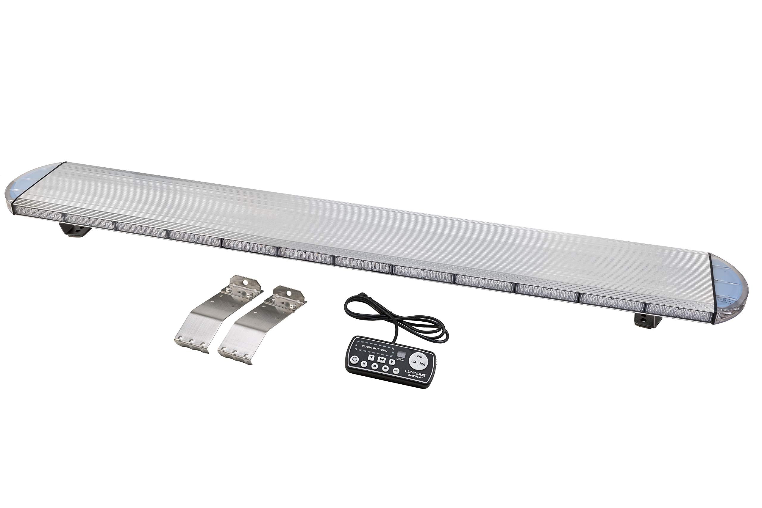 Wolo 57 Luminous 570A-57 LED Light Bar, 12-24 Volt - Clear Lens with Amber LED's