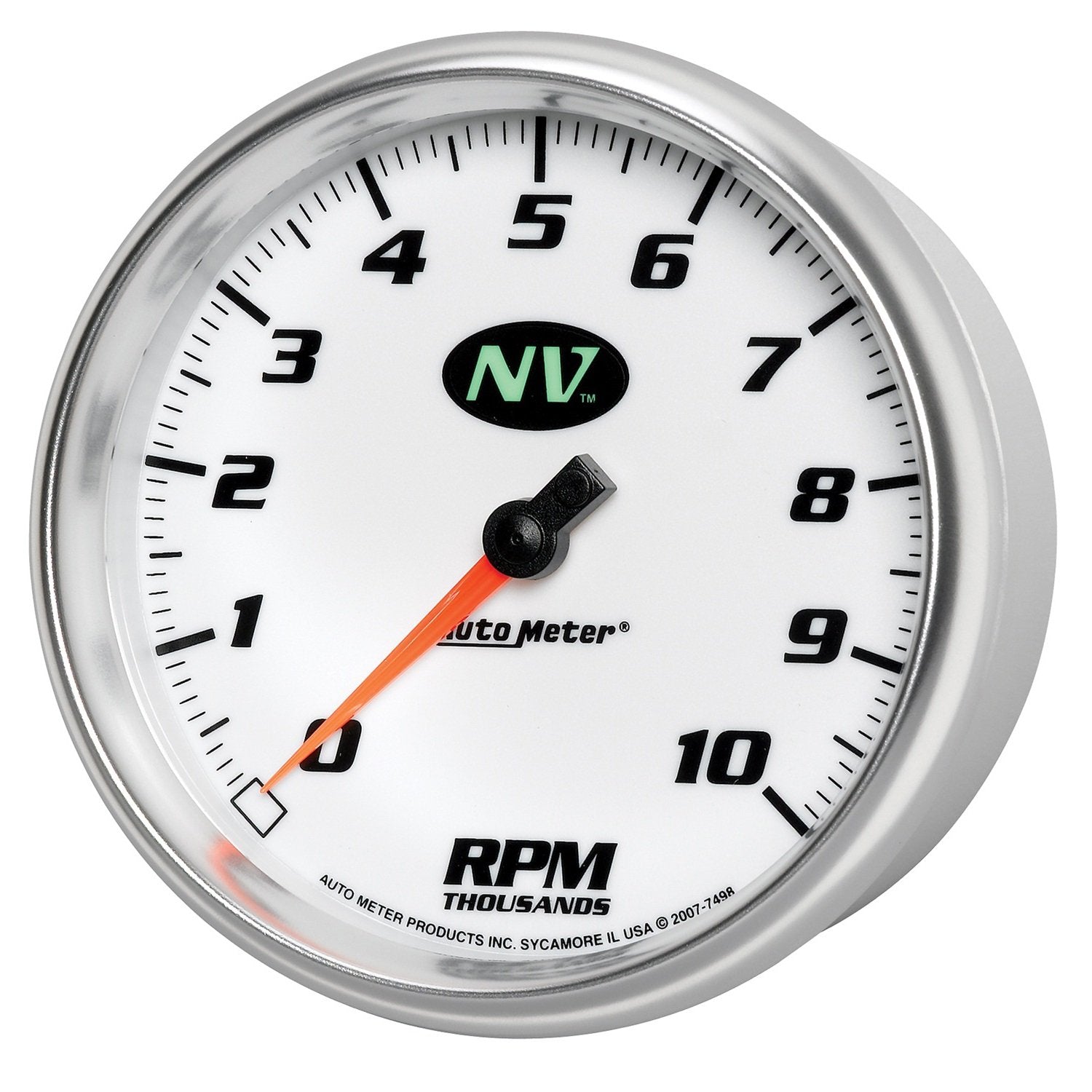 Auto Meter NV 7498 5" 10000 RPM In-Dash Tachometer