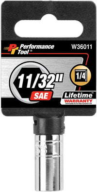 W36011 Performance Tool 1/4-Inch Drive 11/32-Inch 6pt Socket