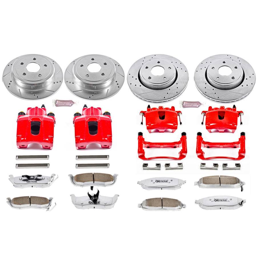 Power Stop Z26 KC2220-26 Front & Rear Brake Kit Jeep For Jeep Commander 2006-2010 | Jeep Grand Cherokee 2005-2010 [Vehicle Specific]