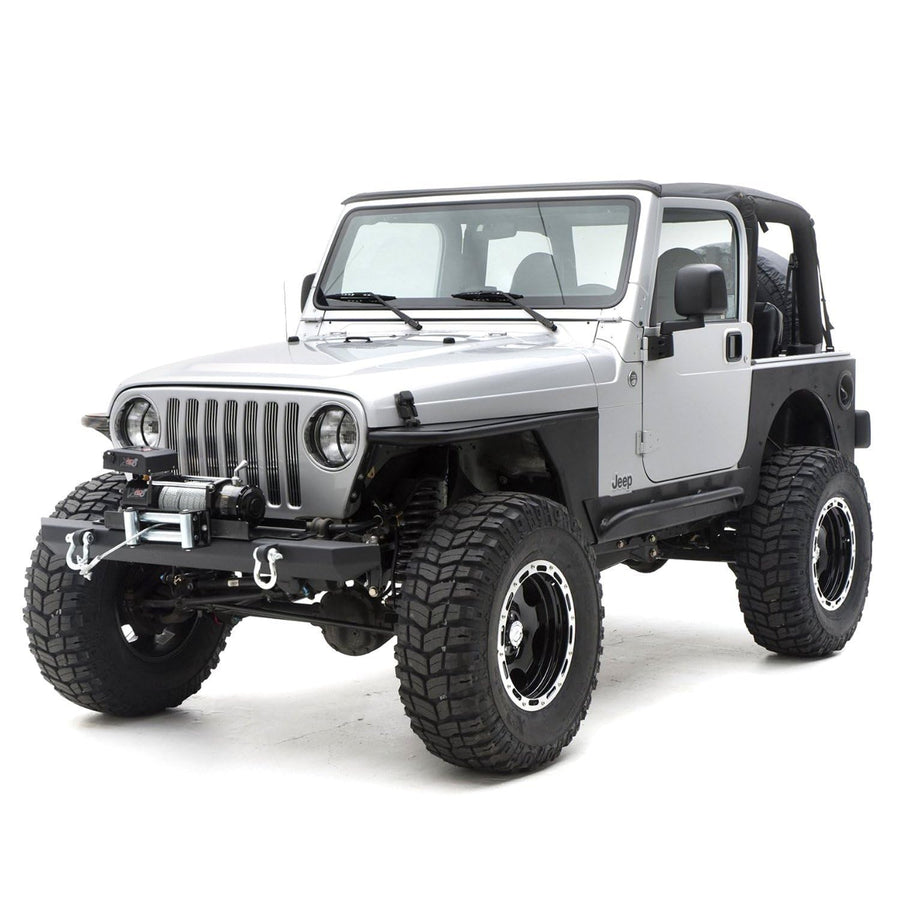 SRC Classic Smittybilt Front Bumper with D-Ring Mounts and Shackles for 1976-2006 Jeep® Wrangler TJ/YJ/LJ