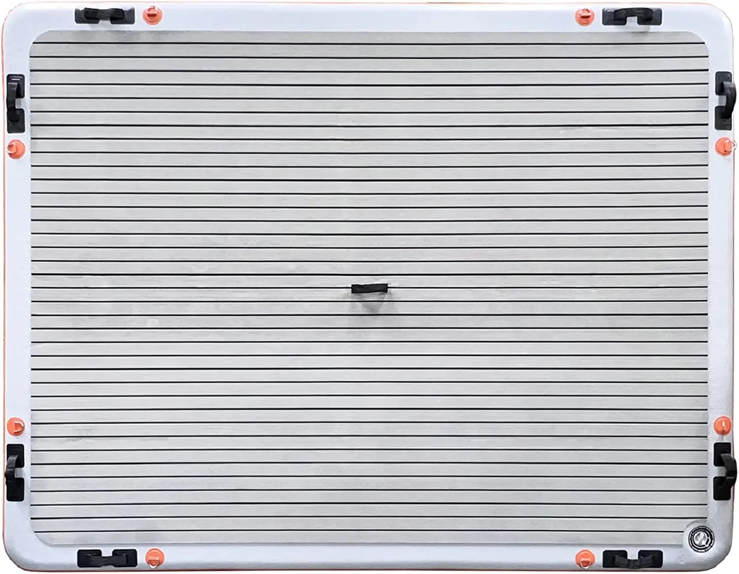 Voyager AO Coolers Inflatable Dock Platform 8'x10' - Inflatable Platform for Lakes, Beach, Pool, White