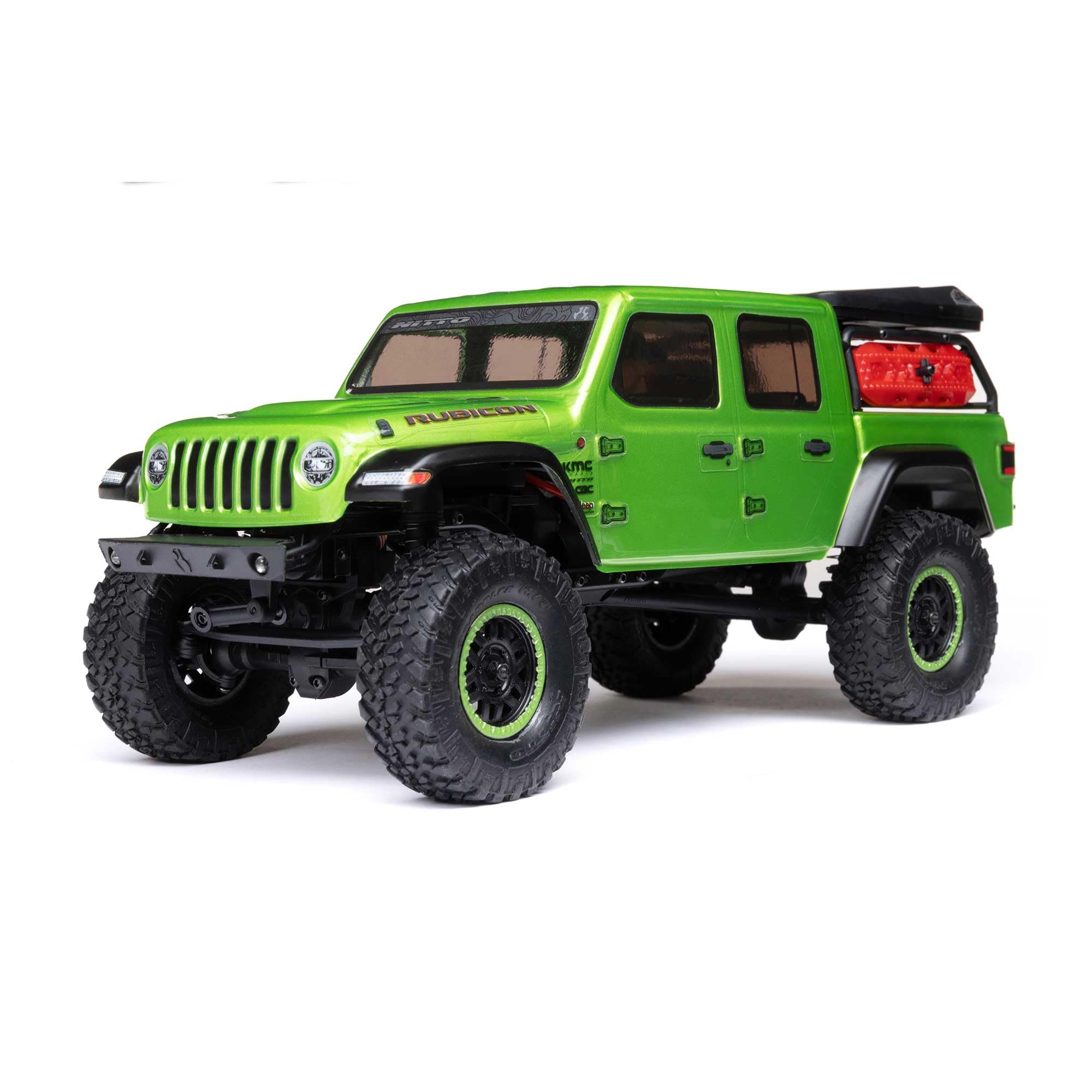 Axial RC Truck SCX24 4 Wheel Drive Jeep Gladiator Rock Crawler Brushed RTR Nothing Needed to Complete Ready-to-Run Green AXI00005V2T3, Remote Control Car, RC Car, RC Crawler